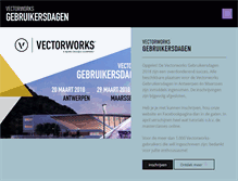 Tablet Screenshot of gebruikersdagen.vectorworks.be